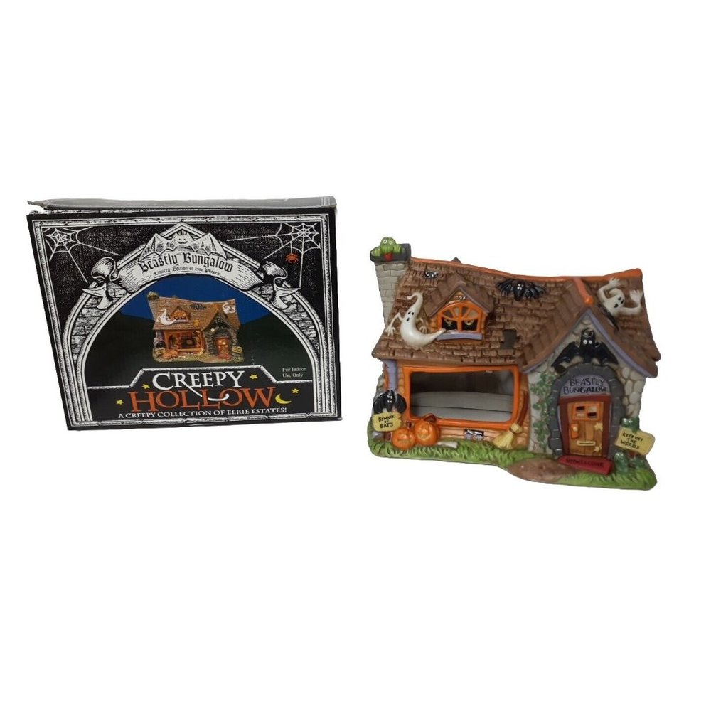 Midwest Of Cannon Falls Beastly Bungalow Limited, Halloween Village. Missing pc